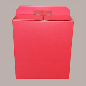 10 pièces boîte-cadeau de noël support de Panettone moyen carton graphique en soie rouge pour bouteille 305x225H350mm pour décorations de vacances - Product Image 1