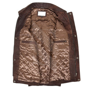 เสื้อกั๊กหนังสำหรับผู้ชายระบายอากาศได้ดีดีไซน์ใหม่ - Product Image 6