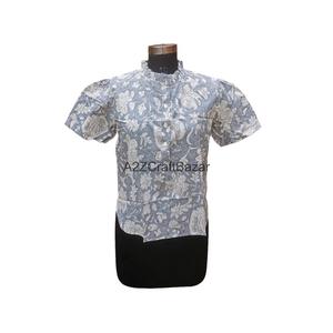 มินิเดรสลำลองผ้าฝ้าย100% สำหรับผู้หญิงเสื้อคอกลมแขนสามส่วนทำด้วยมือลายโลโก้ด้านหน้าไซส์ใหญ่พิเศษธรรมชาติ - Product Image 6