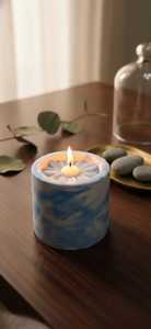 เชิงเทียนคอนกรีตหอมเทียนหรูหราเผาไหม้ที่ดีที่สุดสำหรับตกแต่งบ้านบรรยากาศสบายๆและของขวัญ - Product Image 6