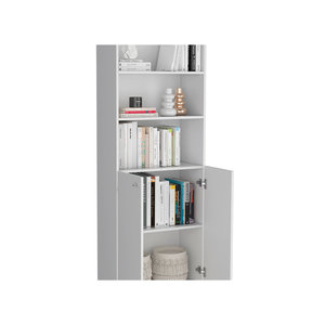 Librería Modular Moderna Minimalista de 3 Piezas Simla en MDF Blanco - Product Image 4