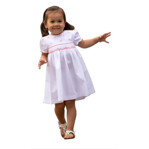 Vestido de lino suave hecho a mano para niñas pequeñas, estilo informal para el primer cumpleaños de niños pequeños, OEM hecho en Vietnam - Product Image 4