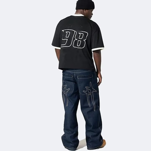 เสื้อยืดผ้าถักทรงโอเวอร์ไซส์ของผู้ชายเสื้อยืดผ้าฝ้าย100% ตามสั่งขนาดพิเศษพิมพ์ลายวินเทจคุณภาพสูง GSM 300 - Product Image 3