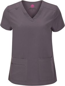 Elegante Hospital Scrubs Set Premium médico enfermera uniforme Jogger pantalones Top logotipo personalizado Unisex fábrica al por mayor - Product Image 6