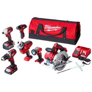Kit de Herramientas Inalámbricas de Iones de Litio de 18 Voltios, Juego de 5 Herramientas para Uso Doméstico, Incluye Llave Eléctrica de Metal - Product Image 5