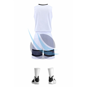 Venta caliente Unisex Uniforme de baloncesto de secado rápido Conjunto Nuevo diseño Uniformes sublimados Tallas grandes Característica - Product Image 3