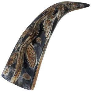 Corne à boire viking gravée personnalisée corne nordique médiévale cadeau fait à la main pour votre ami. - Product Image 6