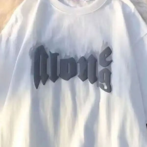 Camiseta Extra Grande para Hombre 100% Algodón, Logotipo Personalizado, Impresión Puff en la Parte Delantera, Secado Rápido, Transpirable, Antiarrugas - Product Image 2