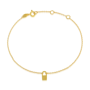 Pulsera lisa de cadena de eslabones de Plata de Ley 925 chapada en oro de alta calidad estilo clásico para regalo o fiesta - Product Image 2