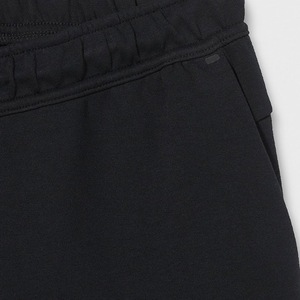High Street hombres Spandex/poliéster Casual transpirable pantalones cortos cordón elástico cintura bolsillos laterales suave Fitness liso teñido sólido - Product Image 2