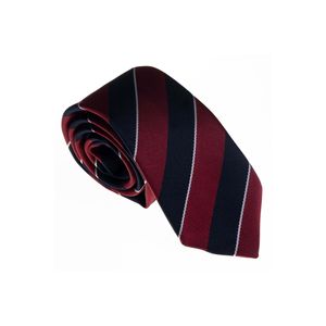 Claret Navy Blue Jacquard <b>Tie</b> - Product Image 1