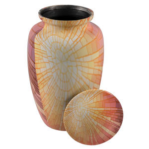 Urna Funeraria Estilo Americano con Diseño de Rayos de Sol, Artesanía Increíble - Product Image 3