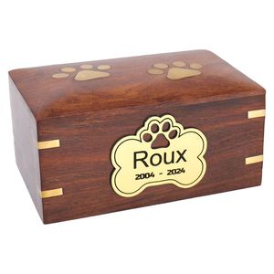 Urnes funéraires pour animaux de compagnie en bois personnalisées |   Travail artisanal |   Prix d'usine OEM/ODM - Product Image 1
