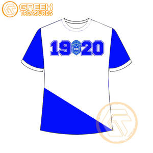 Venta al por mayor personalizada Zeta Phi Beta mujeres camiseta hermandad ropa algodón camisetas más finas mujeres fraternidad prendas - Product Image 3