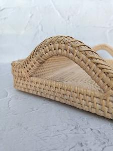 Plateau en rotin exotique en forme de coquillage, artisanat, décoration de table et décoration de Noël de luxe pour la maison - Product Image 6