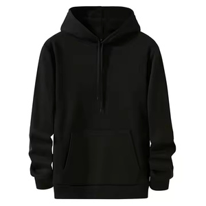 Sudadera con Capucha de Lana Cálida para Invierno, Estilo Urbano, Poliéster/Algodón Transpirable, Diseño Estampado Sólido, Talla Grande - Product Image 4