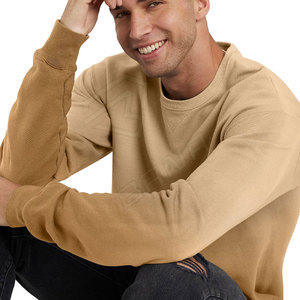 Ropa de hombre sudadera fábrica al por mayor ligero mejor precio patrón sólido temporada de invierno - Product Image 2