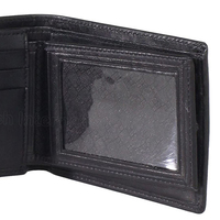 Dompet kulit PU asli untuk pria, tas uang buatan tangan dompet kulit PU asli dengan lapisan poliester penggunaan sehari-hari, casing kulit yang cocok dengan warna untuk pria