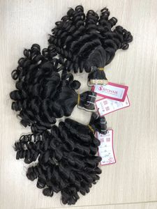 Cinta rizada de Color Natural para extensiones de cabello humano, sin enredos, sin caída, 100g por paquete - Product Image 6