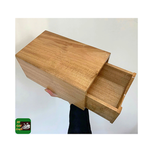 Caja de madera de lujo hecha a mano, organizadores de madera de acacia Vintage, caja de almacenamiento con bandeja extraíble, grabado láser personalizado - Product Image 1