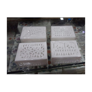 Joyero de Mármol Italiano de Última Moda, Hecho a Mano con Incrustaciones, Superficie Pulida Brillante, Forma Rectangular, Color Blanco para Guardar Joyas - Product Image 1