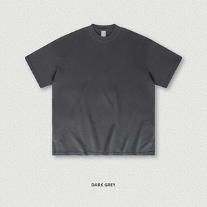 Haute qualité 100% coton lavé à l'acide 250gsm poids lourd Vintage hommes sonnerie t-shirt personnalisé blanc Vintage t-shirts - Product Image 6