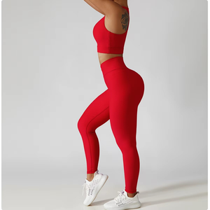 Qualité supérieure Sport course Yoga ensembles nouvelle mode Gym Fitness ensemble à séchage rapide femmes Yoga 2 pièces ensembles en gros vêtements d'été - Product Image 2