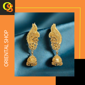 Direct Manufacturer Prices <b>Earrings</b> Set with 22CT Gold Plated <b>Jhumka</b> Style <b>Earrings</b> Jewelry for Women Wear by Exporters - Product Image 3