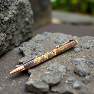 Bolígrafo de madera Premium Coffee Burl para escritura ejecutiva y Regalos memorables - Product Image 3