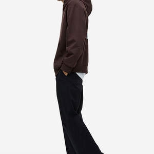 Sudaderas con Capucha Extra Grandes Personalizadas para Hombre, Logotipo Bordado, Tejido 100% Algodón Ecológico y Transpirable, Estampado Sólido Otoñal - Product Image 5