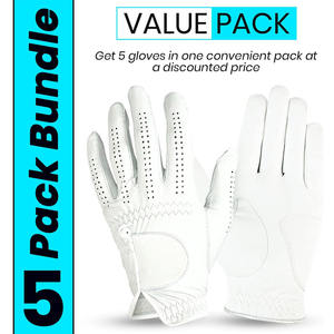 Diseño único de la mejor calidad de cuero Cabretta Material al aire libre blanco guantes de golf para adultos fabricación profesional de barato - Product Image 4