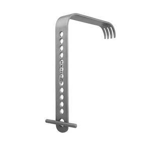 Retractores para uso médico Retractor de cadera hoja larga estándar curvada Plana 1 "* 4", 8 "mango Reutilizable Acero inoxidable quirúrgico de EE. UU. - Product Image 5