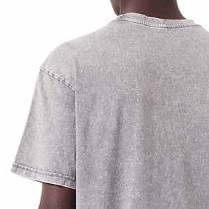 Camisetas de Estilo Moderno Personalizadas con Lavado Ácido, Hombros Caídos, Manga Corta de Verano, Camiseta Vintage Holgada con Lavado Ácido - Product Image 4