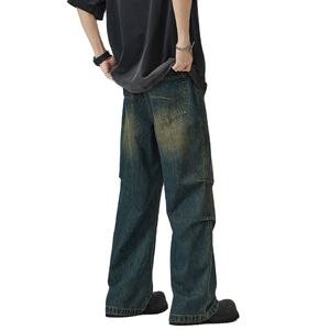 Denim Pants <b>Men</b> Denim Clothing Wholesale Acid Washed <b>Trousers</b> Jeans Bulk <b>Loose</b> Fit Durable Stylish Casual Wear <b>Men</b> Pants Baggy - Product Image 3