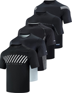 Cómoda Camiseta de algodón 100 por ciento para hombres, manga corta, cuello redondo, diseño impreso totalmente personalizado para ropa informal y deportiva - Product Image 3
