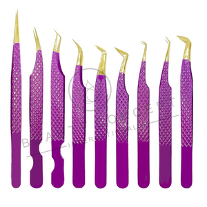 Juego de pinzas para extensión de pestañas de acero inoxidable con punta de fibra OEM y logotipo personalizado al por mayor de Beauty Concept International - Product Image 6