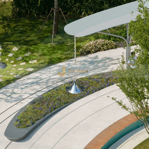 Sculpture d'art en acier inoxydable ANW035 pour installation extérieure, décoration de jardin et de paysage - Product Image 5