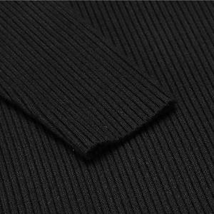 Pull en polyester tricoté à manches longues style homme Pull en polyester à col rond personnalisé - Product Image 4