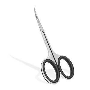 กรรไกรสปริงหนังกำพร้าสแตนเลสมืออาชีพใบมีดโค้งเครื่องมือสำหรับการตัดแต่งที่แม่นยำ - Product Image 4