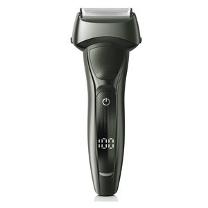 Rasoir électrique rechargeable pour homme, utilisation humide/sèche, étanche, sans fil, avec écran LED, charge rapide, grille fine, double lame - Product Image 1