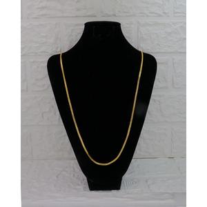 Collier long tendance micro-plaqué, finition classique, chaîne de cou unique, longue durée, port quotidien, collier de mode pour femmes - Product Image 1