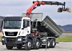 Camión grúa volquete 2017 MAN TGS 35.480 de 5,30m + HMF 1310-K3FUNK 8x4 - Product Image 2