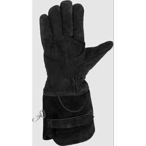 Gants de pompier Amber Long en cuir de vachette fendu, avec index renforcé, membrane PU, EN 659 - Product Image 2