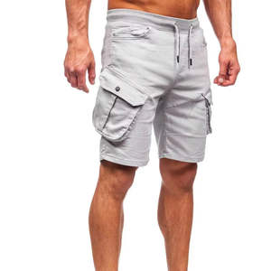 Pantalones cortos Cargo de verano cómodos para hombre, ropa elegante de algodón ligero y duradero con múltiples bolsillos para exteriores, ropa informal de cintura media - Product Image 4