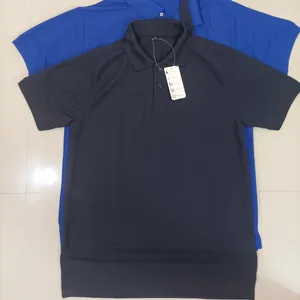 OEM 100% POLYESTER FAST DRY WRINKLE FREE PERFORMANCE SOFT FEELING GOLF POLO T-SHIRT WITH COMPANY LOGO EMBROIDERY / PRINTING