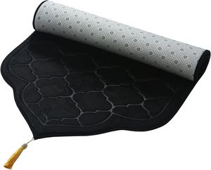 Tapis de prière tapis musulman éponge épaississante islamique tapis musulman pour enfants hommes femmes avec perles de prière Islam pour Eid voyage Ramadan - Product Image 5
