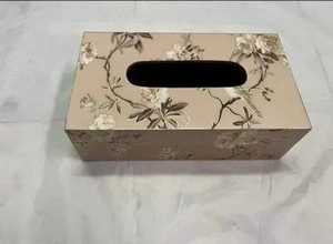 Elegante caja de pañuelos de resina de lujo hecha a mano con estilo y duradero accesorio de decoración del hogar - Product Image 3