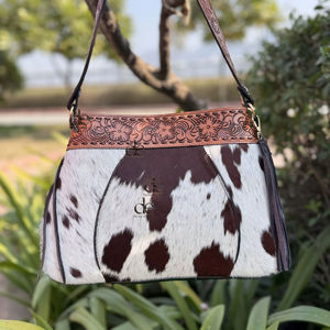 Sac fourre-tout en cuir de vachette véritable, élégant et fait main, sac à bandoulière de créateur en cuir véritable, multi-usages pour femme, en promotion - Product Image 1