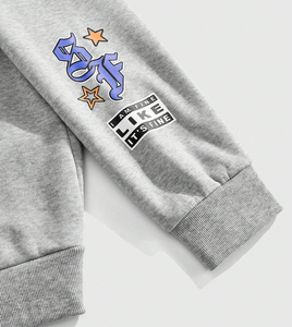 Trending Men's <b>Slogan</b> Print Hoodie - Casual Long Sleeve Drop Shoulder Loose Fit Zip Front <b>Sweatshirt</b> Hoodie for Men's - Product Image 5