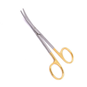 Tijeras de disección METZENBAUM SUPERCUT, corte de onda curva de medio oro, Roma, 145mm, 5 34 pulgadas, tijeras quirúrgicas - Product Image 1